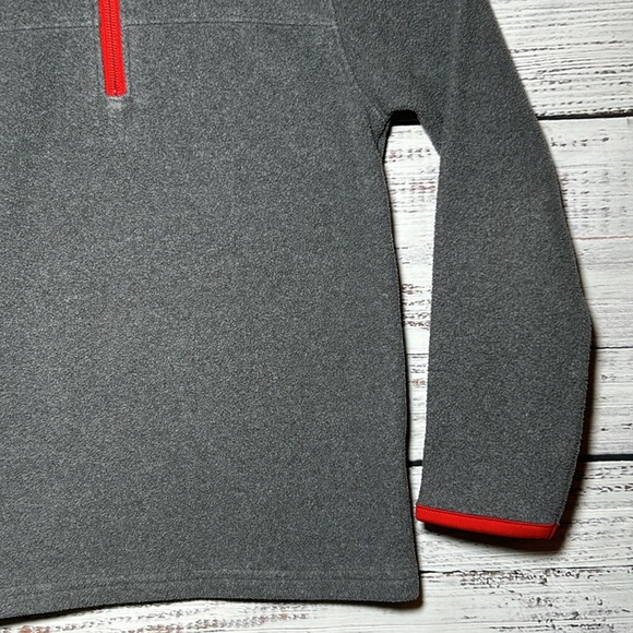 Under Armour Quarter Zip Jacket Gray and Red Size 6 - Picture 6 of 15